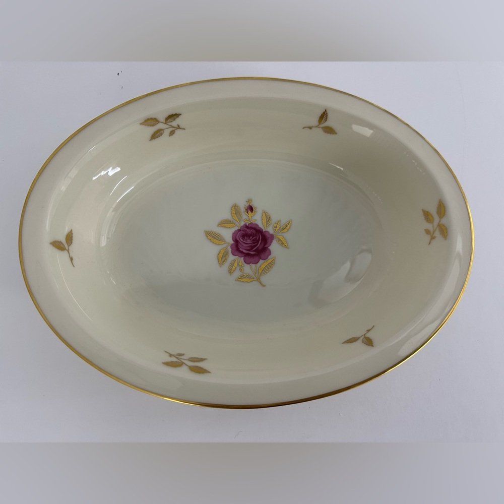 LENOX Rhodora China 9” Oval Vegetable Bowl
